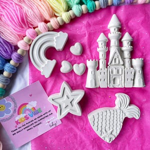 Verf je eigen gipsen knutselset, verjaardagsfeestje, kinderschilderset