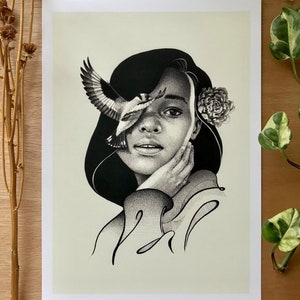 Allure | Giclee Art Print | 8.3 x 11.7&quot;