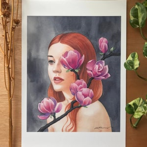 Magnolia | Giclee Art Print | 8.3 x 11.7&quot;