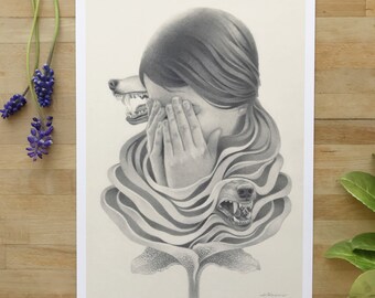 Fine Art Print | Hide and Seek | A4