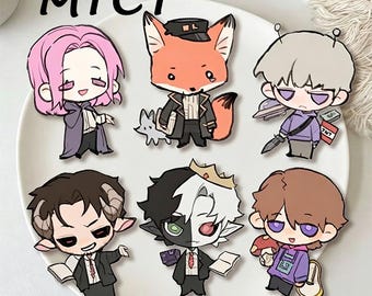 MCYT Dream SMP Kawaii Chibi Pins | Cute Acrylic Brooch, Niki/Fundy/Ranboo/Jschlatt/GeorgeNotFound Badge, Fan Gift
