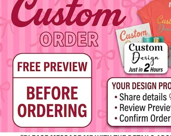 Custom SVG Design Order: Personalized Logo Service, Create Your Own JPG PNG, Tailored Digital File, Custom Vector Artwork, Instant Download