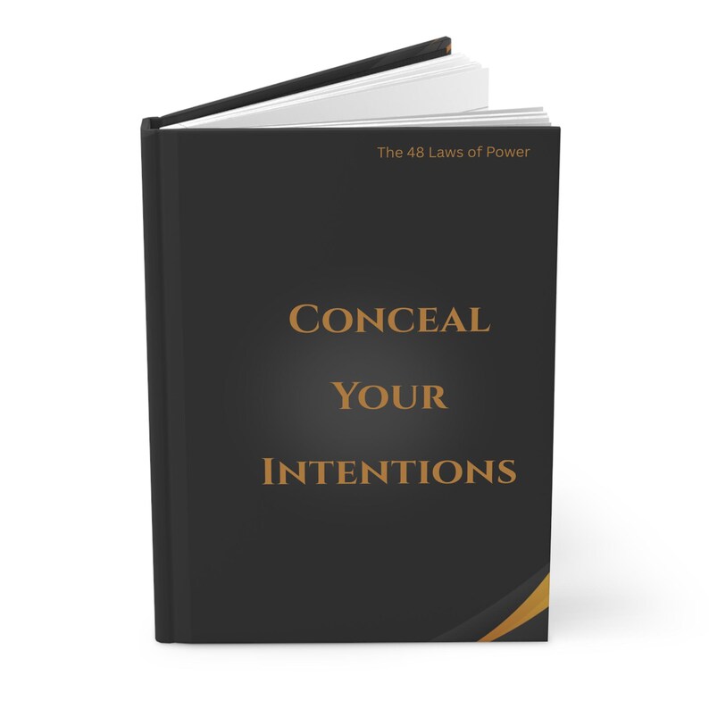 Conceal Your Intentions hardcover journal | The 48 Laws of Power design image 2