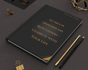 Hardcover Journal | The 48 Laws of Power, Reputation Guard Quote