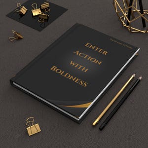 Enter Action with Boldness hardcover journal | The 48 Laws of Power design image 1