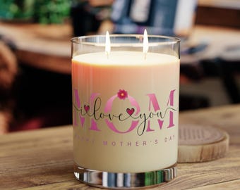 Happy Mothers Day candle | Scented Glass Candle, 11oz