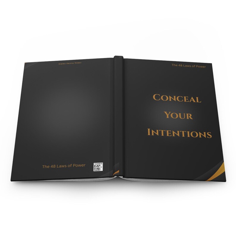 Conceal Your Intentions hardcover journal | The 48 Laws of Power design image 4