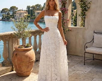 Elegant Summer Wedding Guest Dress | Backless Jacquard Maxi Evening Gown