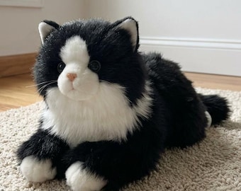 Realistische gefüllte Katze Plüsch, flauschiges Begleiter Spielzeug
