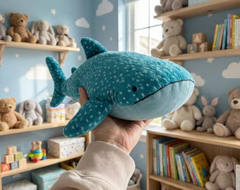 Walhai, Stofftier, Stofftier, Stofftier, Stofftier, Stofftier, Stofftier, Stofftier für Kinderzimmer und Kinderzimmer