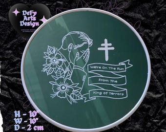 RESTOCK President Band Inspired Hand Etched Mirror Alt Emo Gothic