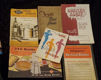 Vintage Recipe Books Lot of 6