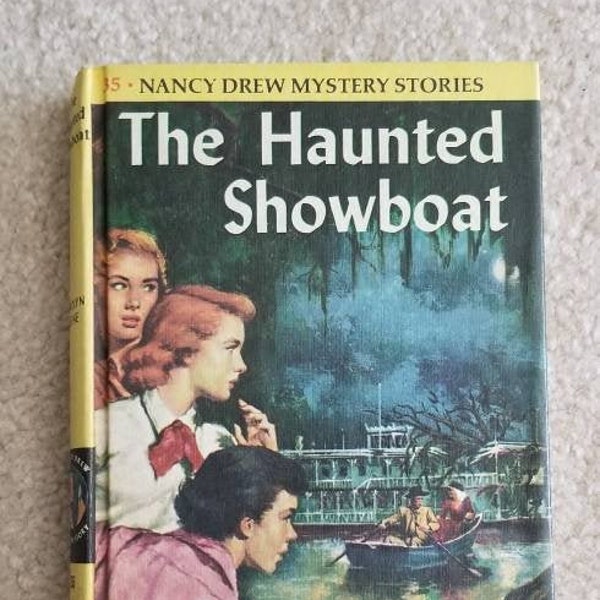 Vintage Nancy Drew The Haunted Showboat #35 Carolyn Keene 1957