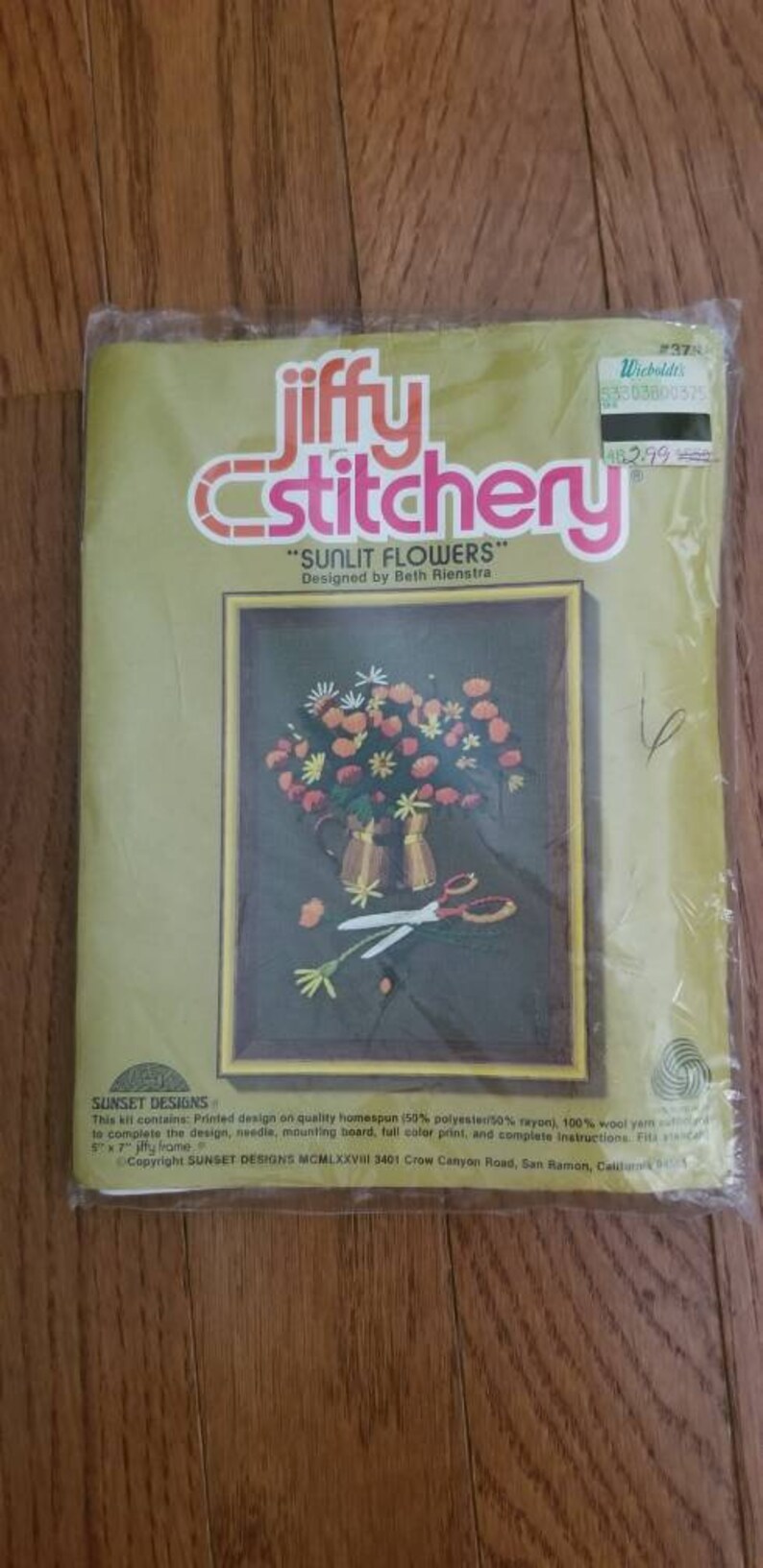 vintage Jiffy Stitchery Kits années 1970 que vous choisissez