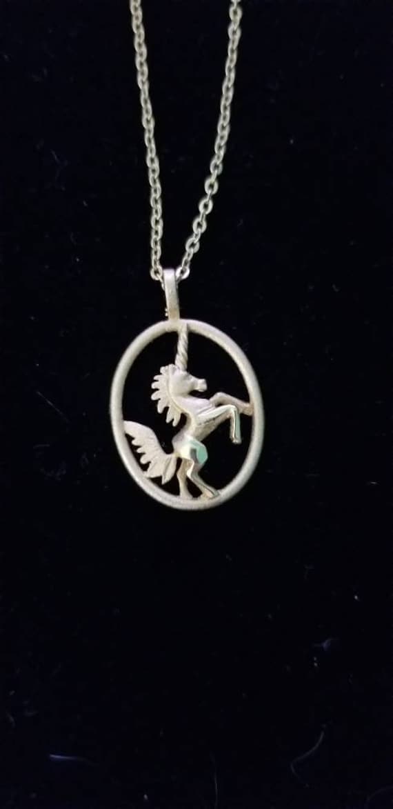Vintage Unicorn Necklace