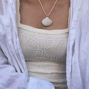Handmade Ceramic Shell Necklace