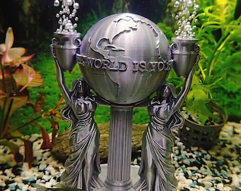 Statua diffusore d'aria per acquario – Decorazione a bolle per acquario, scultura che favorisce l'ossigeno