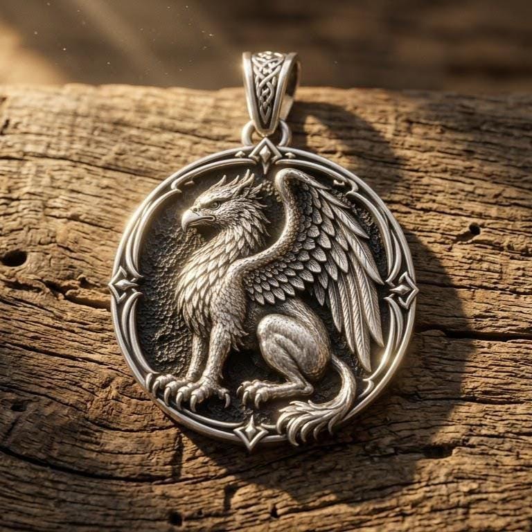 Griffin Pendant - Etsy