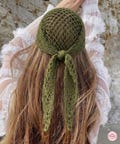 Crochet Bandanna PDF Pattern | Mesh Hair Scarf | Boho Headscarf | Summer Hip Wrap | Summer Crochet Tee |  Digital Download | Crochet Pattern