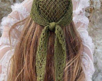 Modello PDF per bandana all'uncinetto / Foulard a rete per capelli / Foulard boho / Fascia estiva per i fianchi / Maglietta estiva all'uncinetto / Download digitale / Modello all'uncinetto