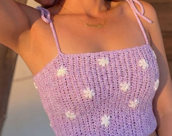 Modello per crop top all'uncinetto / Modello per canotta estiva / Modello per festival all'uncinetto / Bralette adatta ai principianti