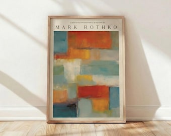 Mark Rothko, Abstract Expressionism, Modern Gallery, Home Interior Deco, Wall Art Print Poster