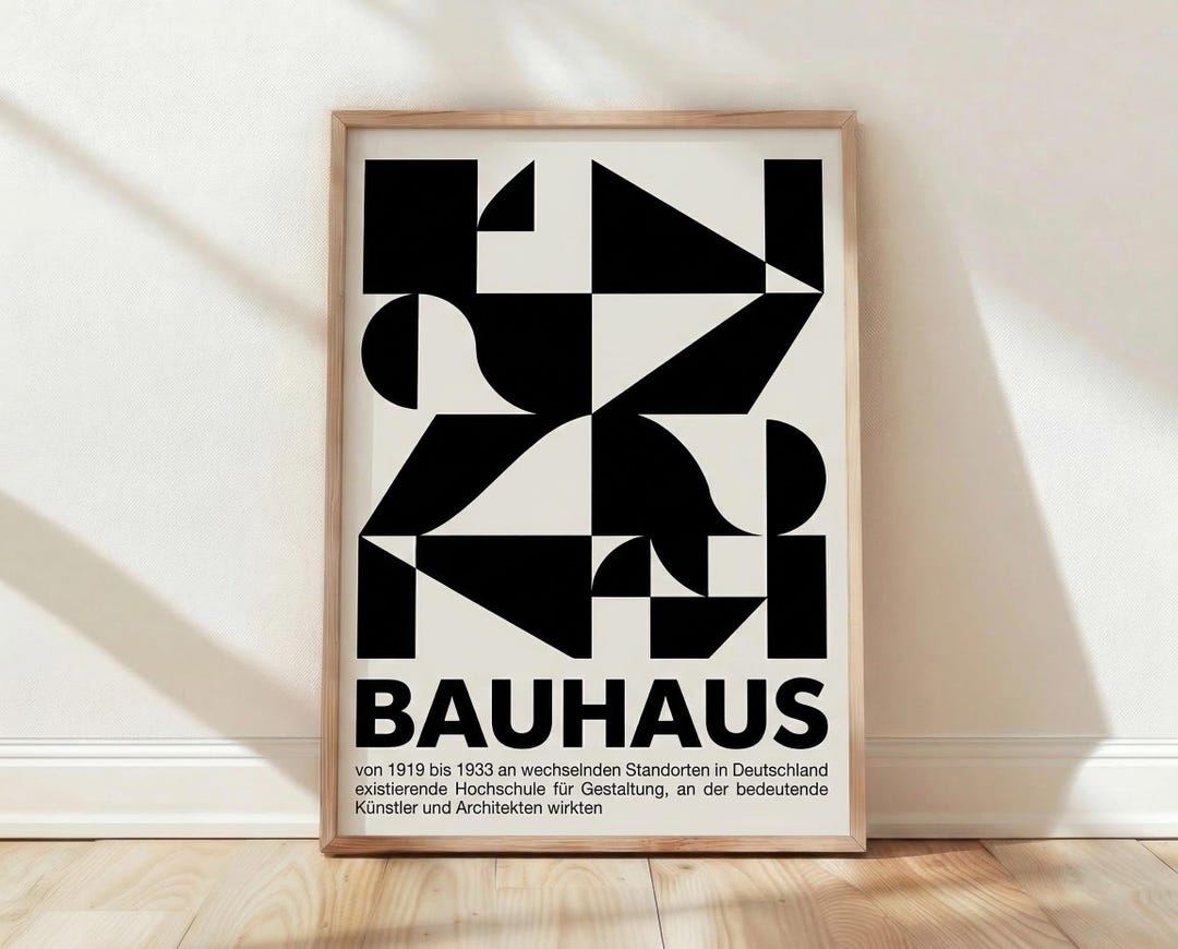 Bauhaus Poster, Vintage Art Print, Abstract Wall Art, Bauhaus Design ...