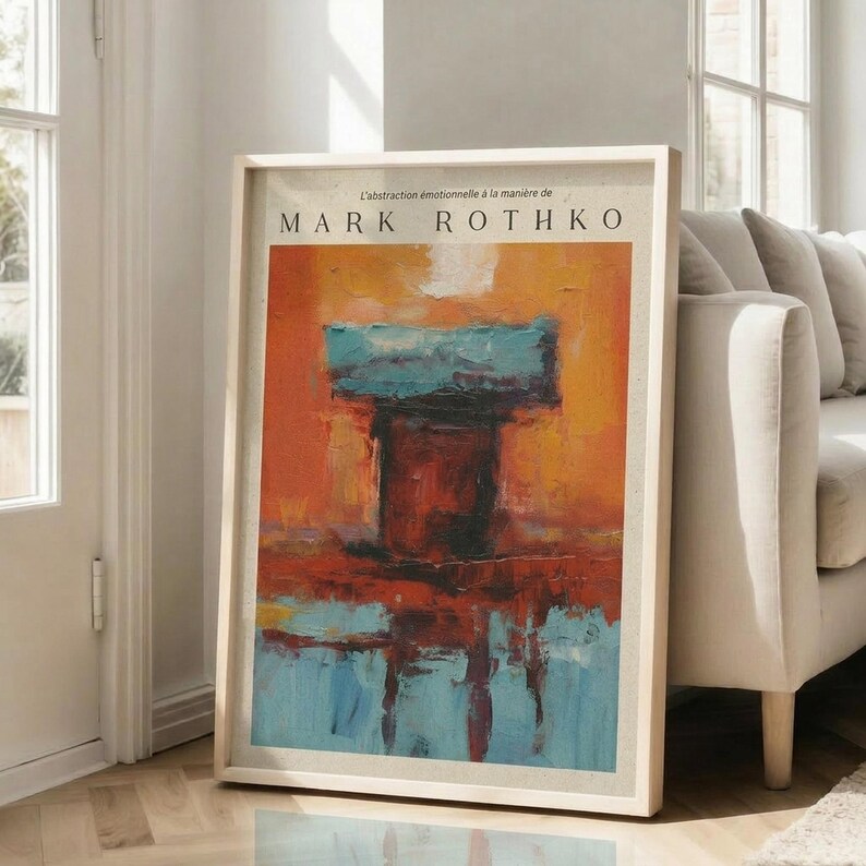 Mark Rothko Abstract Expressionism Art Print, Emotional Abstraction ...
