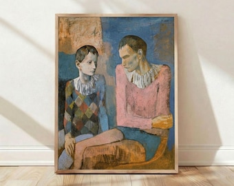 Pablo Picasso, 1905, Zwei Akrobaten, Home Decor, Wandkunst, Poster, Druck, Vintage, Ästhetik, Geschenk