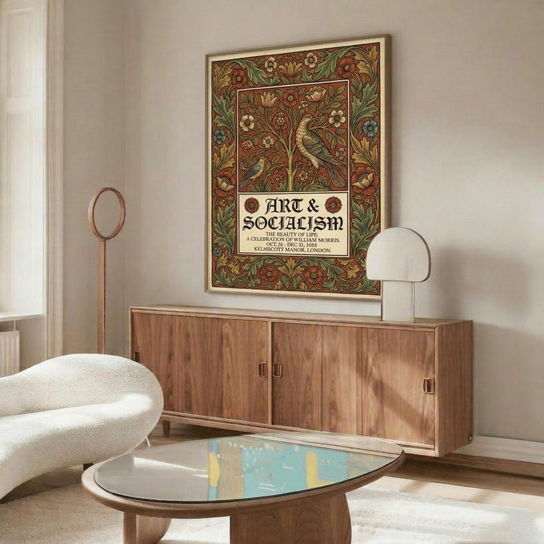 William Morris Print, Vintage Botanical Wall Art, Arts Crafts ...