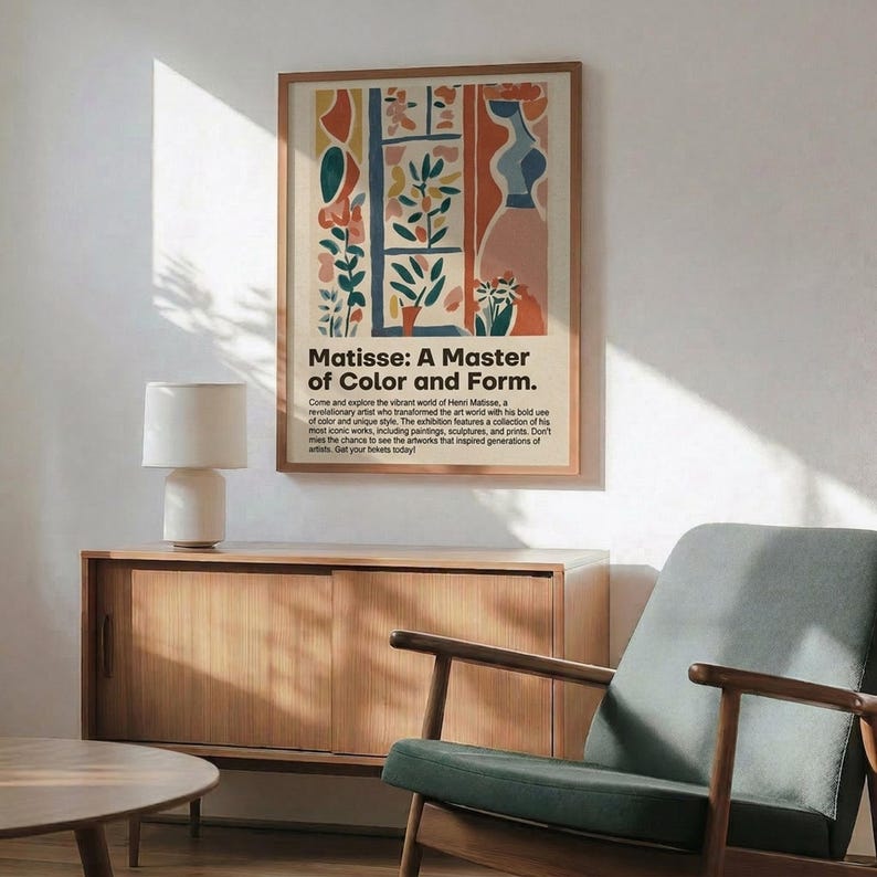Henri Matisse Art Print, Masterpiece Decor Poster, Famous Artist ...