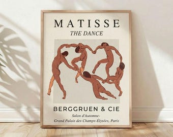 Henri Matisse The Dance Berggruen Paris, Wanddekoration, Kunstdruck, Poster, Hausgalerie