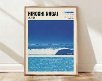 Hiroshi Nagai, 1982 Pacific Breeze Tokyo Poster, Vintage Japanese Art Print, Aesthetic Wall Decor