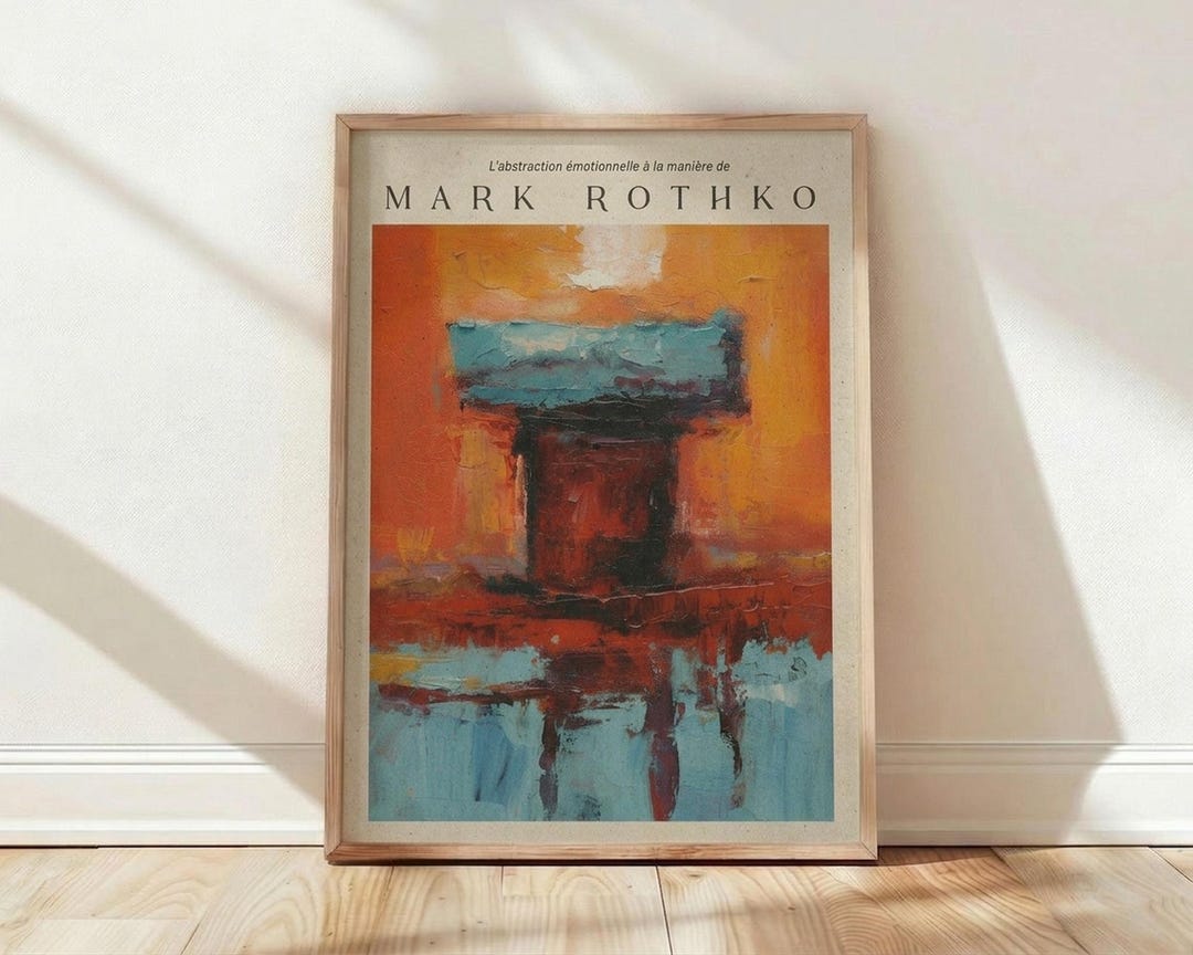 Mark Rothko Abstract Expressionism Art Print, Emotional Abstraction ...