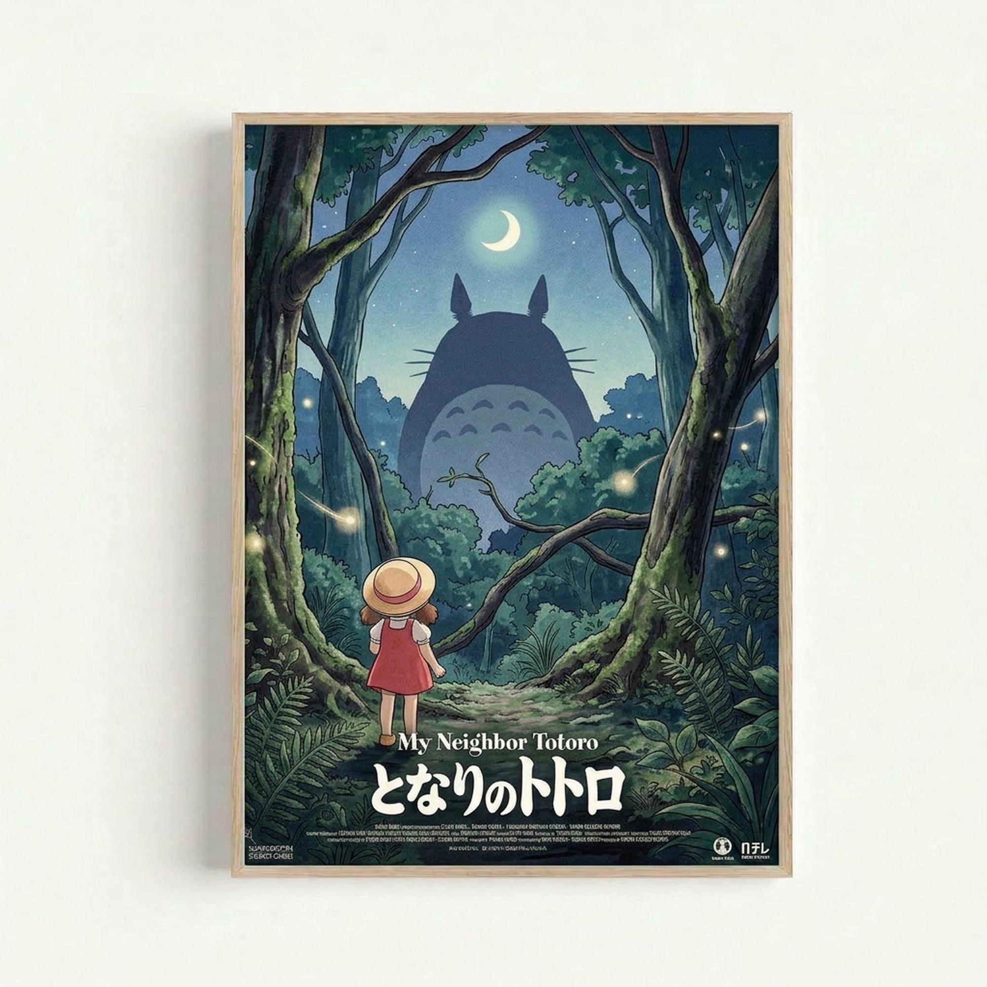 My Neighbor Totoro 1988 Hayao Miyazaki Studio Ghibli Poster Home Decor ...