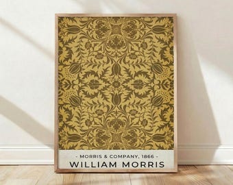 William Morris, 1866, Muster, Vintage, Botanisch, Floral, Wohnkultur, Wandkunst, Kunstdruck, Poster, Galerie