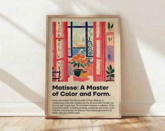 Henri Matisse, Open Window 1905, Vibrant Exhibition Masterpiece, Wall Art, Print, Poster, Deco