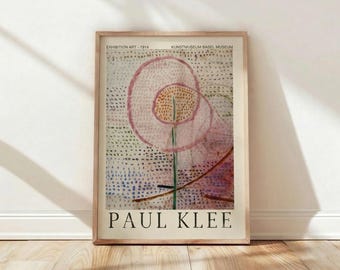 Paul Klee, 1914 Blumenmalerei, berühmte Ausstellung Museum Wandkunst, Druck Poster Deco