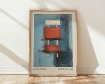 Mark Rothko Abstract Expressionism, Wall Art Print, Poster Deco, Masterpiece Iconic Fine Style