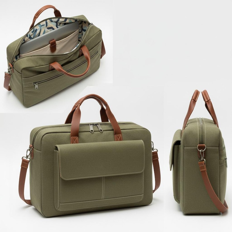 Laptop Bag Sewing Pattern PDF Beginner Briefcase Pattern Easy Laptop ...