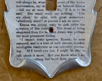 Couvercle de plaque d'interrupteur pour livre de bibliothèque Emma Decoupage
