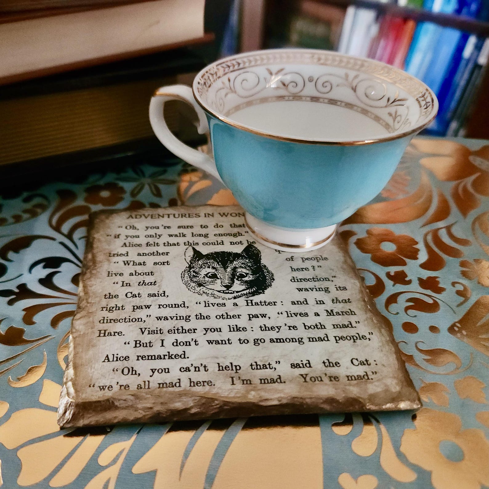 Alice in Wonderland Literary Coaster
