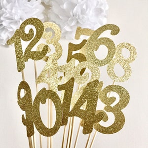 Table Numbers Centerpiece on Sticks Wedding, Baby Shower, Bridal ...