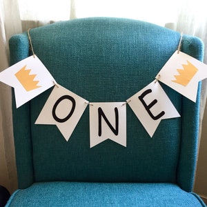 Where the Wild Things are High Chair Banner, Baby 1st Birthday, Wild One First Birthday Party Decorations