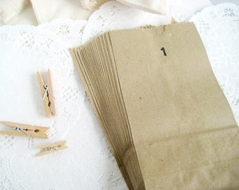 50 sacs en papier kraft brun 3,5 X6,5 pouces