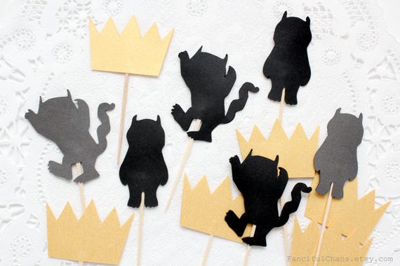 Where The Wild Things Are Cupcake Topper Wild One 1st Etsy