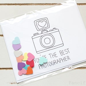 You're The Best Photographer Customized Stationary Cards Wedding, Pregnancy, Family Photoshoot, Photography, Camera afbeelding 5