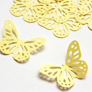 Embossed Butterfly * Set of Fifteen * White Cardstock * Pastel Cardstock *  Silver Card Foil — The Die Cut Shop