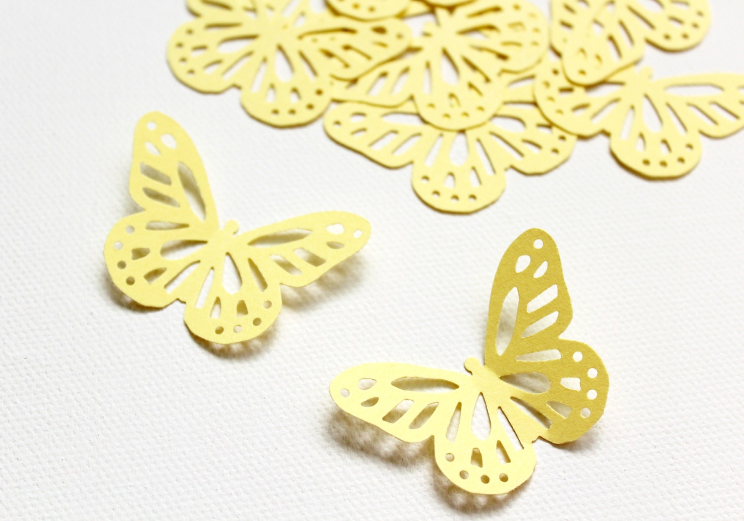 25 Embossed Butterfly Die Cuts in 25 Assorted Cardstock Colors #3 