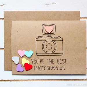 You're The Best Photographer Customized Stationary Cards Wedding, Pregnancy, Family Photoshoot, Photography, Camera afbeelding 3